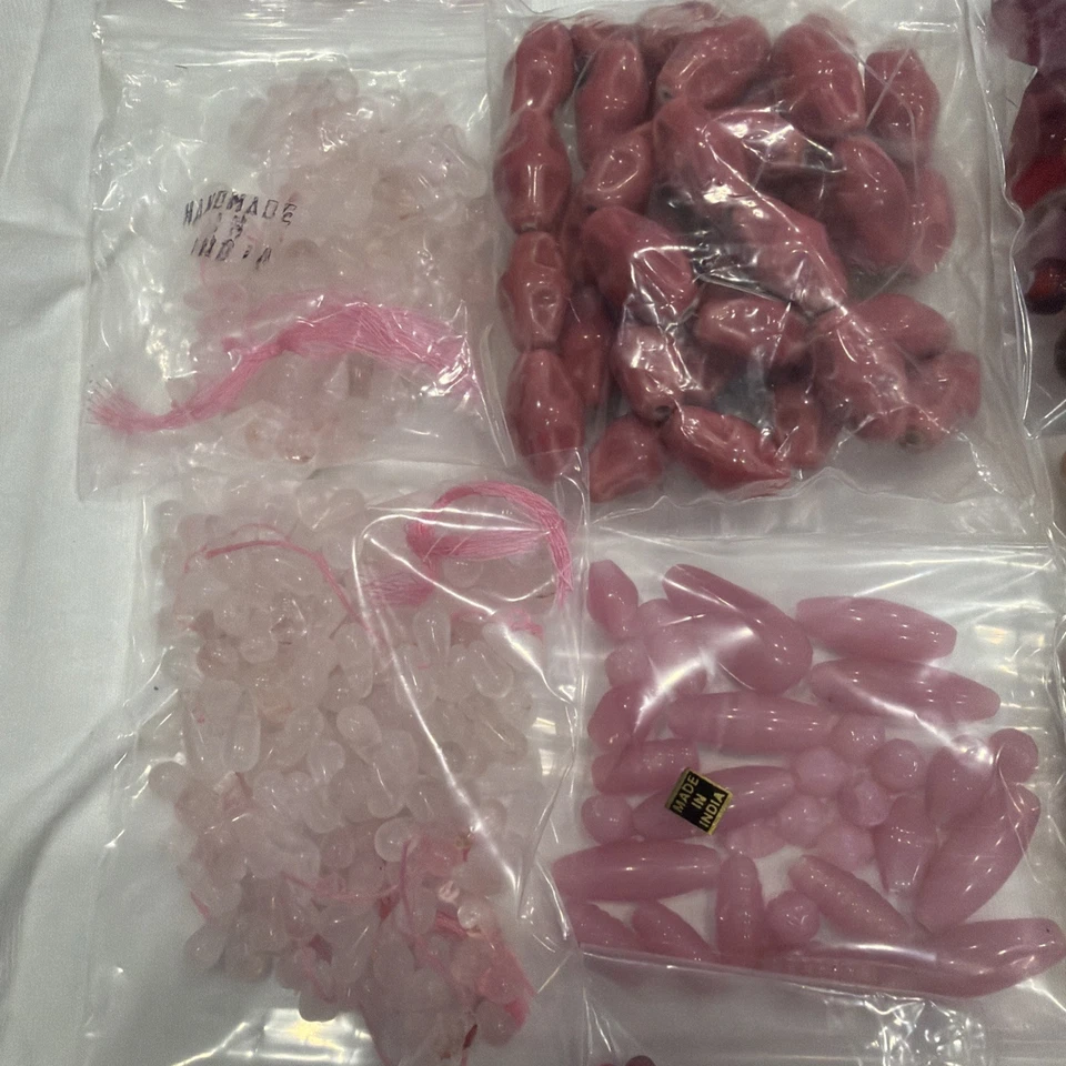 стеклянные бусины лот розовый/красный/квадратный/разноцветный круглый - Изображение 4 из 4