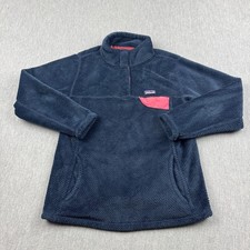 Patagonia Sweater Girls Large 12 Blue Re-Tool Snap-T Pullover Polartec Fleece