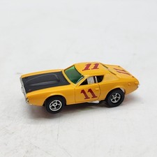 Aurora AFX 11 Dodge Charger Stock Car Magnatraction Yellow HO Slot Car Tested