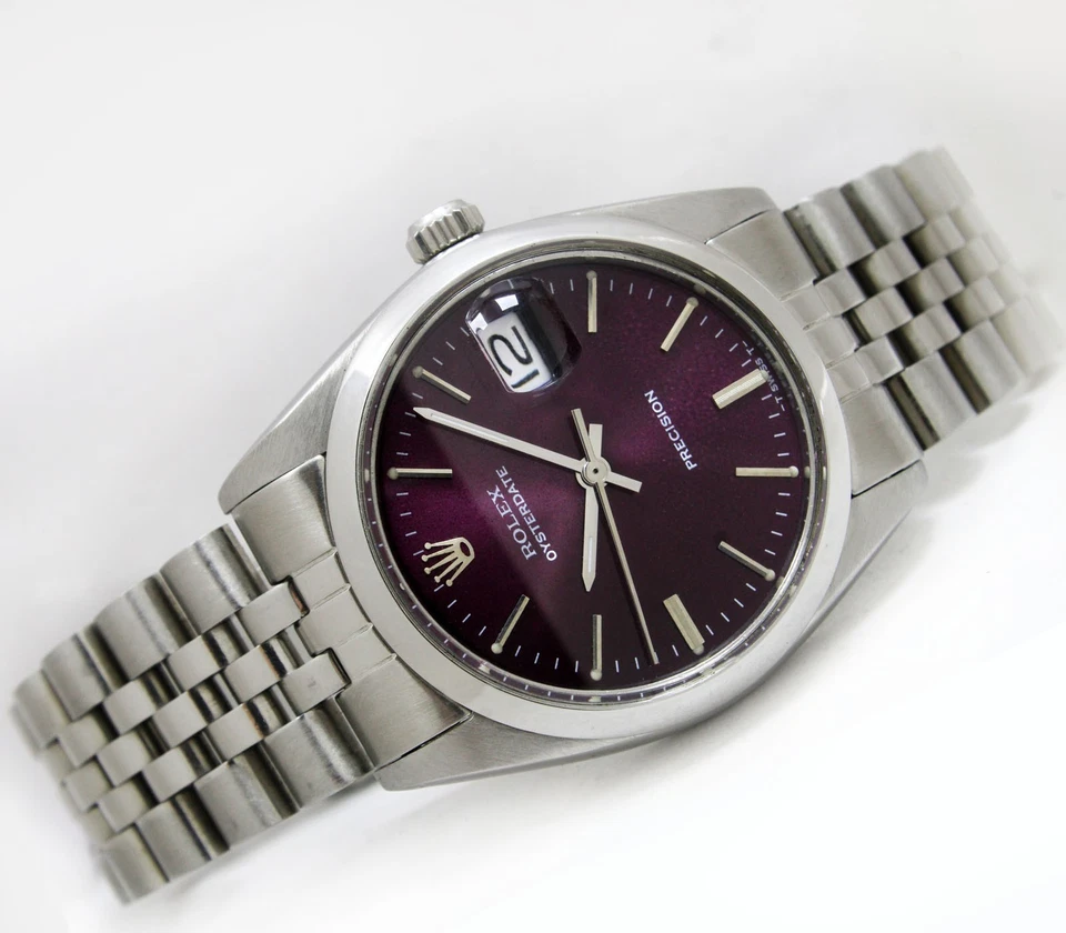 Reloj Rolex OysterDate Precisión 34mm Hombre Acero Vintage Ref 6694 Foto 4 de 4