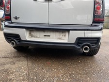 MINI R55 CLUBMAN 10-13 LCI JCW AERO KIT REAR BUMPER COMPLETE A62 WHITE SILVER