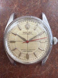 1963 Rolex Oyster Perpetual 6565 Automatic Wristwatch 34mm Pie Pan Dial RUNS