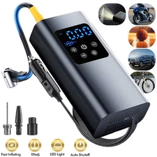 150 PSI Air Compressor Tire Inflator Air Pump Fits Car Moto Bike Tires Portable