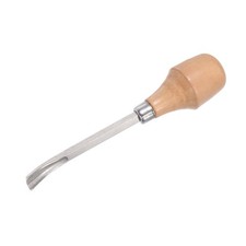 1Pcs 9mm Tip 5" Length Wood Carving Chisels Craft Curved Half-round Steel