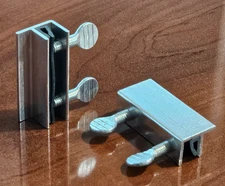 Pair (2) of Double Thumbscrew Window Sliding Door Lock Thumb Screws to Secure