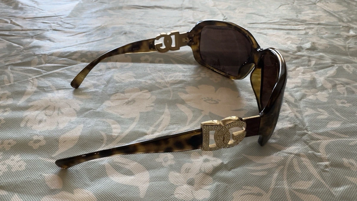 Dolce & Gabbana Vintage  Brown Tortoiseshell Wrap Sunglasses Y2k Dolce&Gabbana Brown with Vintage Sunglasses for Women for  main image 2