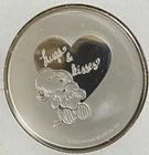 PEANUTS 2022 ~  HUGS AND KISSES ~ 1 TROY OUNCE .999 SILVER ~ BU