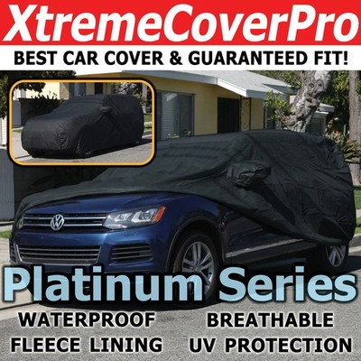2012 2013 2014 2015 Volkswagen Touareg WATERPROOF CAR COVER W/MIRRORPOCKET BLACK