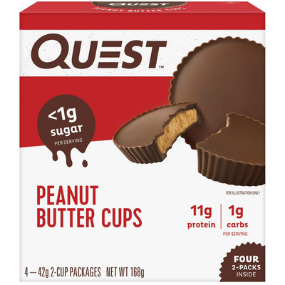 Quest Nutrition Peanut Butter Cups, High Protein, Low Carb, Gluten Free, Fr ship