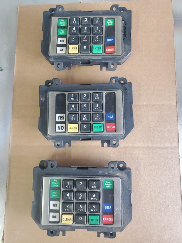 Lot of 3 untested Dresser Wayne 892638-106-700  Keypad Assembly