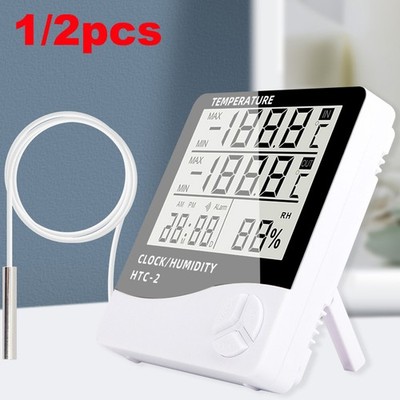 LCD Digital Wetterstation Thermometer mit Außensensor Innen Außen Thermometer