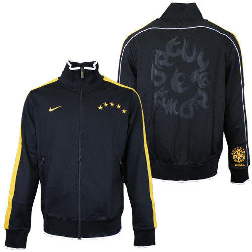 Nike Rare BRAZIL N98 Soccer Track shirt sweat Jersey Jacket
