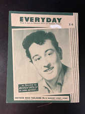 BUDDY HOLLY Everyday Vintage Original 1957 Sheet Music 3850