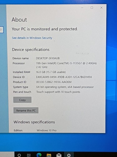 Lenovo ThinkPad X13 Gen 2 FHD+ TOUCH 2.4 GHz i5-1135G7 16GB 512GB SSD -Excellent - Bild 2 von 9