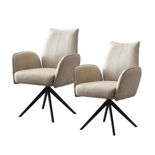 Esszimmerstühle 2er Set drehbar Stuhl mit Armlehnen HTI-Living - Bild 1 von 5