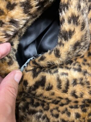 Vintage 70s 80s Monterey Fashions Leopard Coat Women's Sz Large
