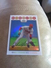 2008 Topps Chrome REFRACTOR White Orlando Hudson #55 Dbacks Baseball Card (v)