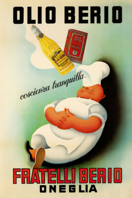 Food Olive Oil Berio Chef Kitchen Art Wall Indoor Room Poster - POSTER 20x30