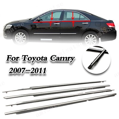 Window Moulding Trims Weatherstrip Seal Belt For Toyota Camry 2007-2011