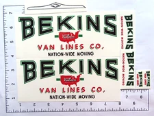 Smith Miller 1950 Bekins moving van water slide decal  SHIPPING W/TRACKING