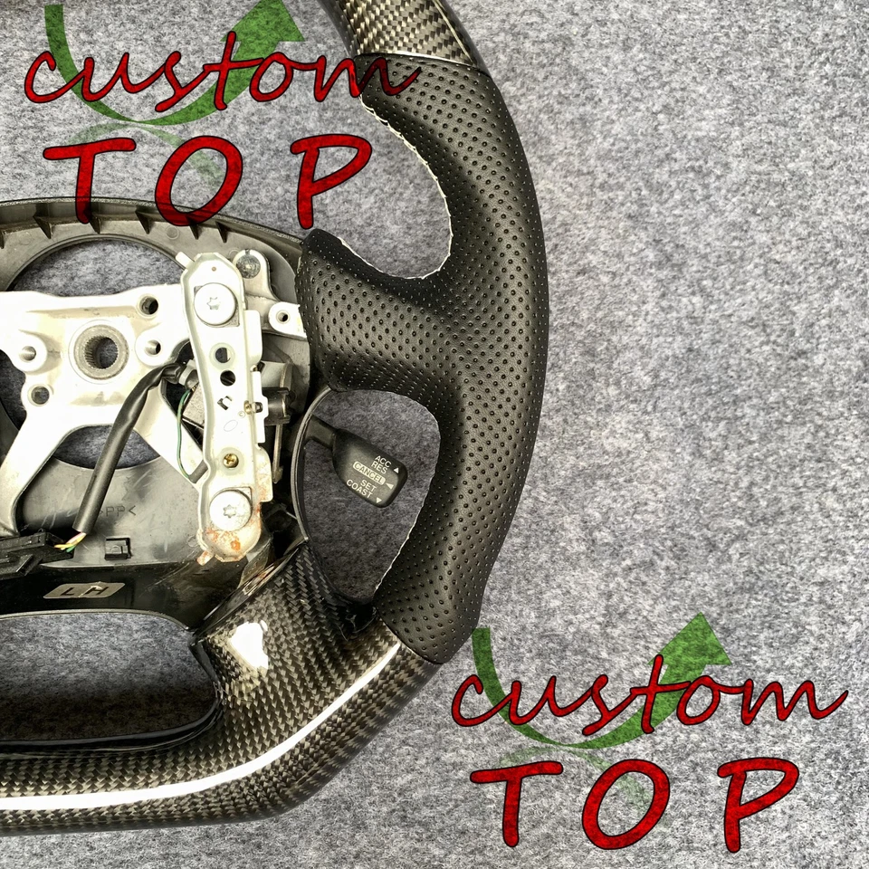 Volante de fibra de carbono real apto para Subaru Impreza WRX 2002 2003 2004 Foto 4 de 4