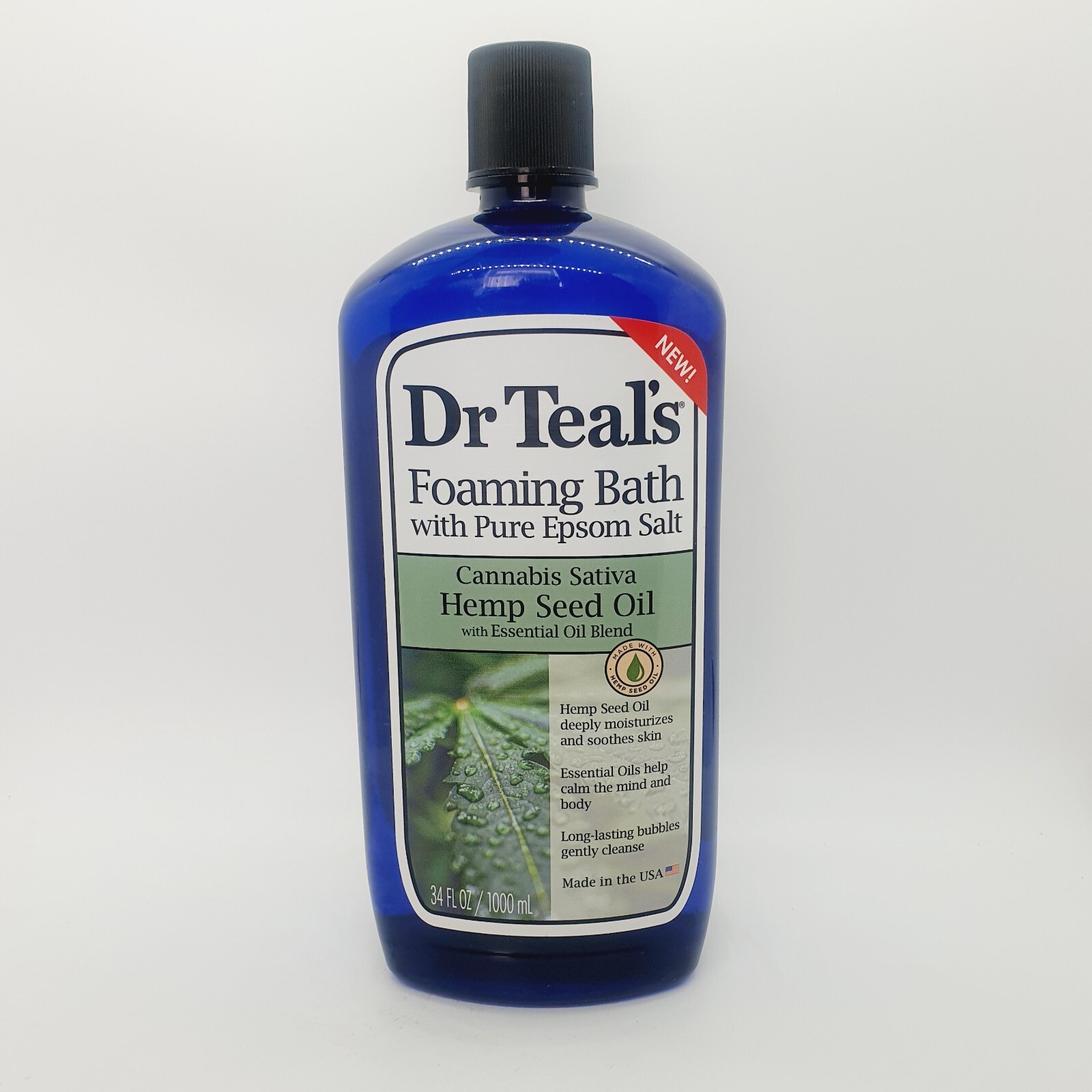 Dr Teal's Foaming Bath With Pure Epsom Salt Hemp Seed Oil 1000ml
