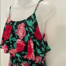 NEW wTag-ELLE Floral Tiered Short Dress M