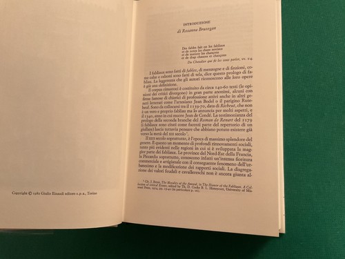 FABLIAUX Racconti francesi medievali EINAUDI 1980 - Foto 11 di 11