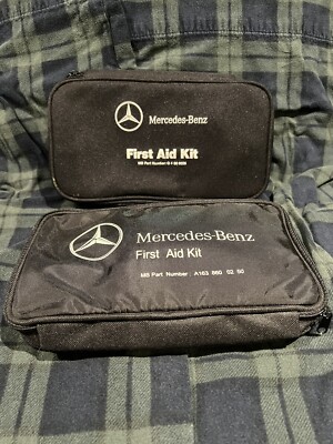 2 GENUINE MERCEDES BENZ FIRST AID KIT MEDIC ACCESSORY WITH CASE BAGS | eBay