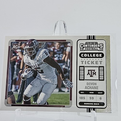 De'Von Achane #11 2023 Panini Chronicles Draft Picks Contenders College Ticket card