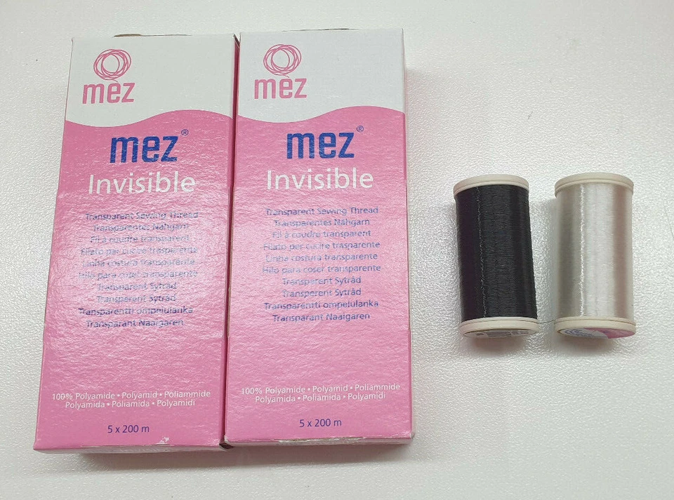 Filato trasparente per cucire mano macchina 200 mt. Filo invisibile MEZ cucirini