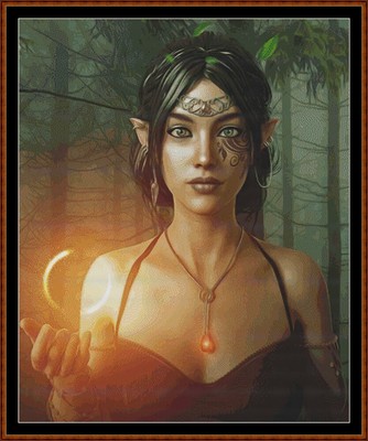 Modèle point de croix PIXIE WITCH (point de croix)