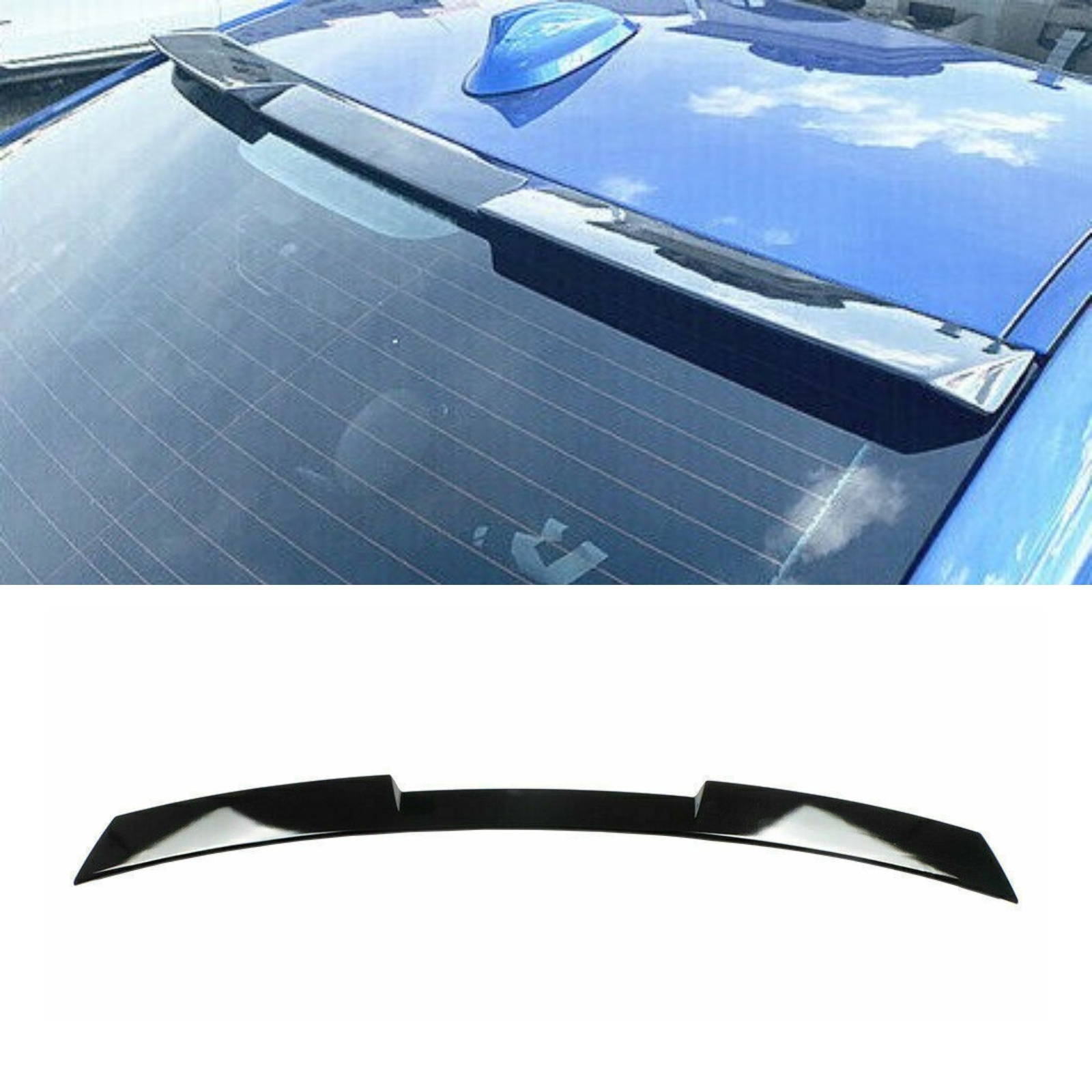 Roof spoiler suitable for BMW G20 sedan type 318, 320, 330 Glossy black