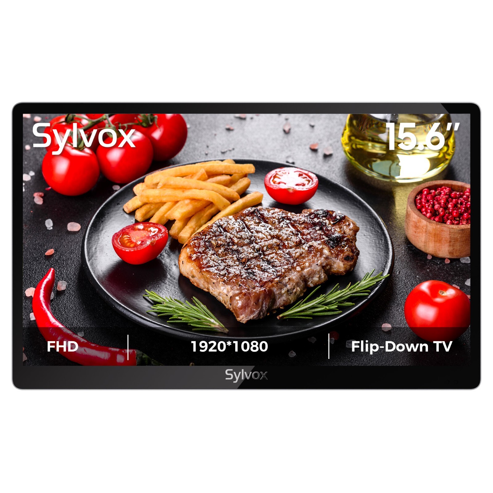 15.6" Under Cabinet TV 12-Volt TV 90&deg; Flip Down  &plusmn;45&deg; Rot