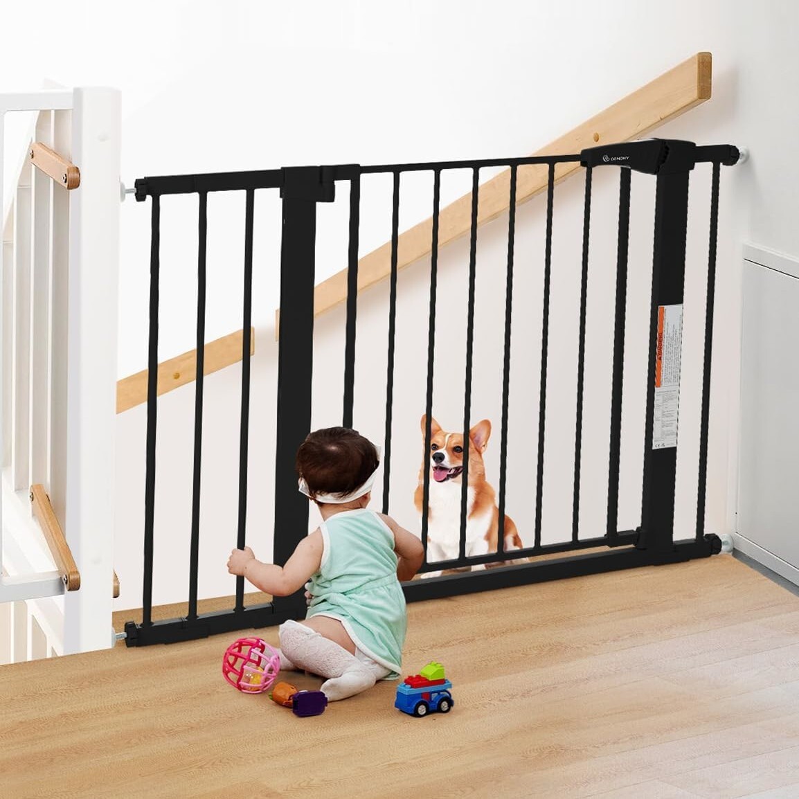 Baby Gate Lindam Extending Wood Gate Lindam Extending Wood Gate On