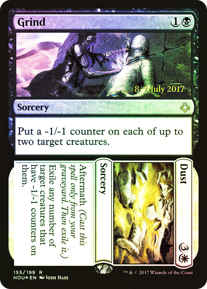 MTG  FOIL Grind // Dust (Prerelease) (Hour of Devastation)  - Promo #155s