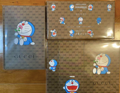 Doraemon GUCCI collaboration special stationery set, notebook 