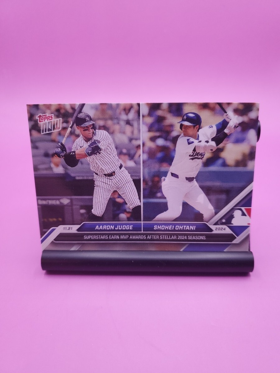 Aaron Judge/Shohei Ohtani 2024 Topps Now MVP