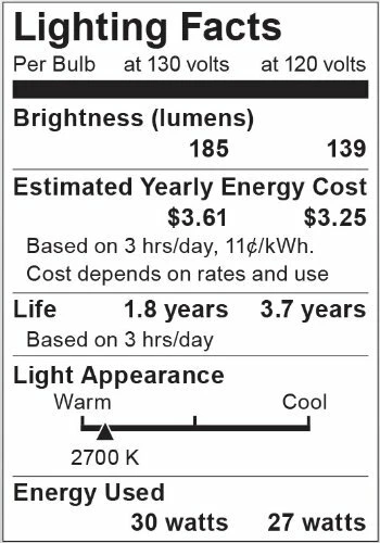 Satco S2810 130V Medium Base 30-Watt R20 Light Bulb, Frosted - Image 4 of 4