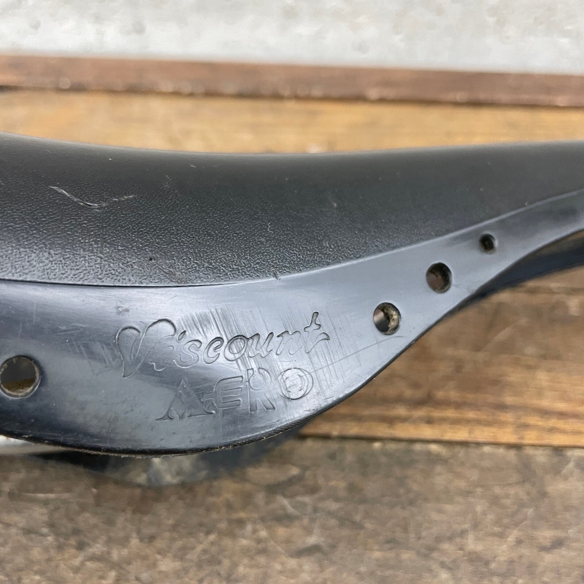 Viscount Aero Seat H2101P Old School BMX Black OG 1980s Survivor