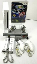 Original Nintendo Wii Console  W/ Super Mario Galaxy Game