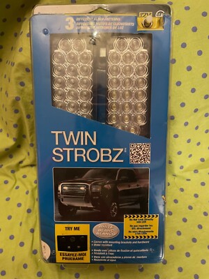 Alpena 77233 WHITE LED Twin Strobe Strobz 12V Kit  New Sealed