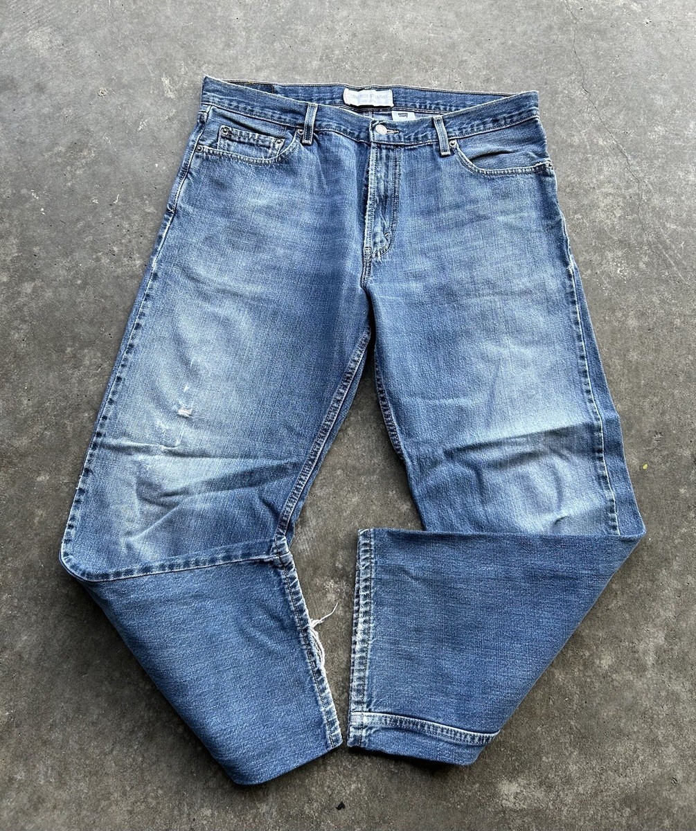 デニム+ジーンズ Levi's 529 PANTS USA 2002s W36 L32 PA012 Vintage Y2k Levis 529 Jeans Mens Low Rise Baggy Blue Denim Faded