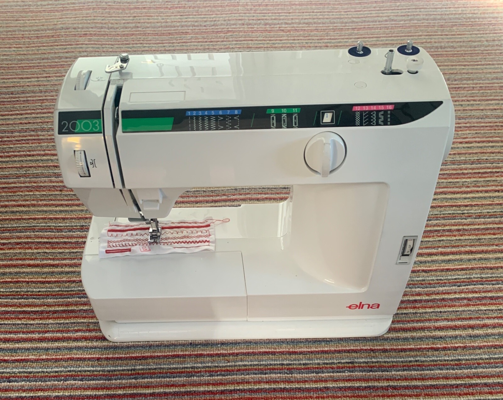 Elna 2003 sewing machine (hardly used) with foot pedal and carrying case eBay