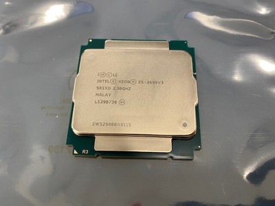 Intel Xeon E5 2699 V3 Sr1xd 2 3ghz 18 Core 9 6gt S Fclga11 Cpu Fclga11 3 Ebay