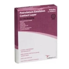 IND Cardinal Health Petrolatum Emulsion Contact Layer 3" x 3" Box of 50