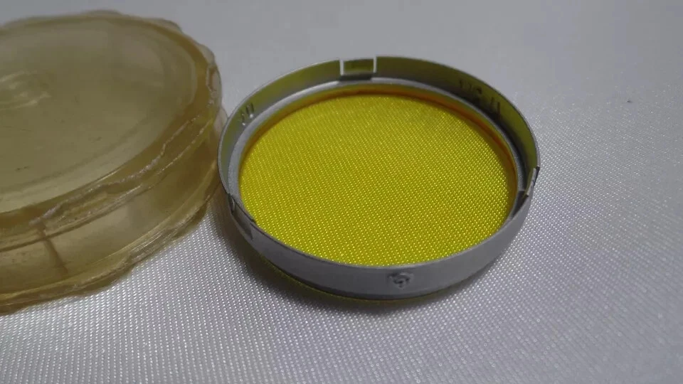 a Yellow -17 LZOS Slip On Ø40mm Russian Vintage Light Filter for Lens 3081