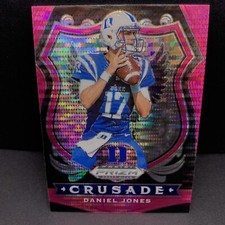 Daniel Jones Pink Pulsar Crusade #35 Duke - 2020 Prizm Draft Picks