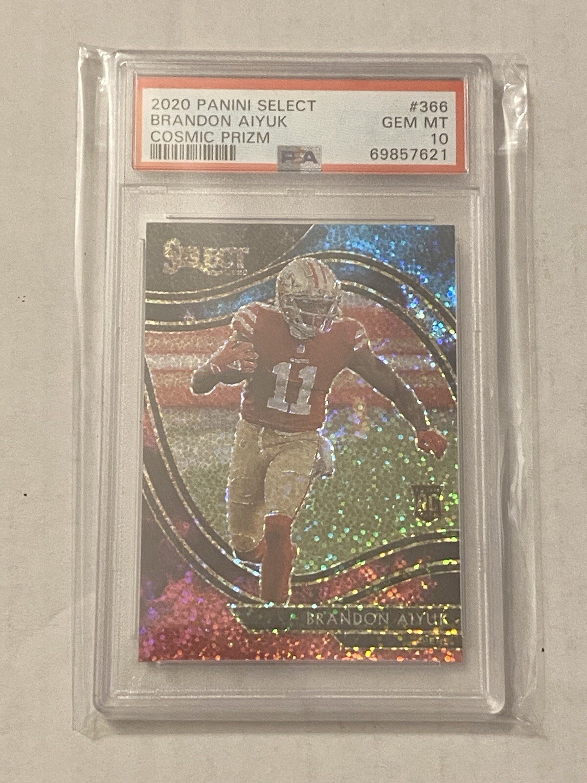2020 Select Brandon Aiyuk Rookie Field Level Cosmic Prizm PSA 10 Pop 3
