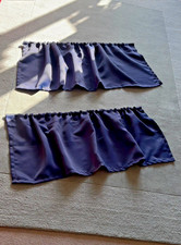 Short Tier Curtains Blackout Thermal Bedroom Living Room Kitchen Drapes Navy Bar